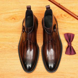 Extravagance British Casual Style High Quality Men Dress Shoes Oxfords Fashion New Men Genuine Leather Wedding Shoes - Product Image 3