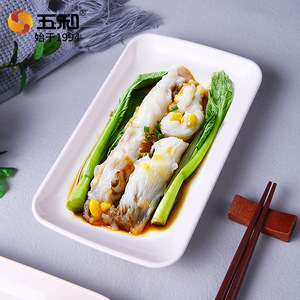 White Melamine Plates Rectangular Imitation Porcelain Dish For Party Hotel Meals - Product Image 3