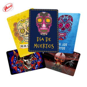 चीनी खोपड़ी धातु टिन साइन मैक्सिकन त्योहार के दिन मृत दीवार पट्टिका पार्टी दुकान घर टैटू पार्लर दीवार सजावट धातु पोस्टर - Product Image 1