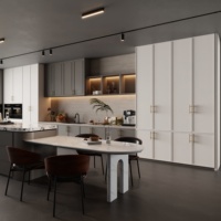 Fabricant d'armoires de cuisine Aige OEM/ODM, armoires prêtes à assembler, panneaux en bois de qualité E0, service 3D gratuit, design australien