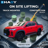 Mini-grue de camionnette de 0,8 tonne, grue mobile électrique légère et portable, machine montée pour la manutention de marchandises