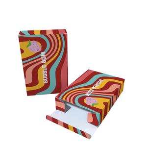 Bán Buôn Gối Hình Dạng Nhai Kẹo Cao Su Bao Bì Hộp Trái Cây Bong Bóng Kẹo Cao Su Hộp Bên Ngoài Kid Kẹo Hộp Giấy Với Logo - Product Image 5