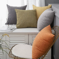 Housse de coussin décorative multicolore en lin, taie d'oreiller de luxe, prix direct usine