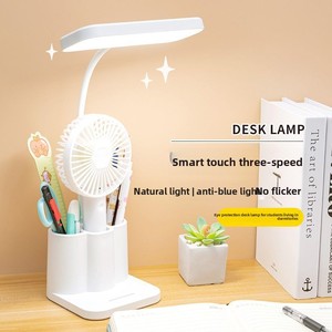 Lampe de <span class=keywords><strong>bureau</strong></span> pour étudiants et enfants au design minimaliste moderne, commande tactile, protection des yeux, lampe rechargeable pour l'apprentissage - Product Image 2