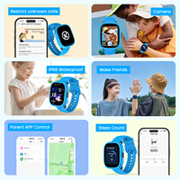 Smartwatch Professionale 4G per Bambini con Slot per Scheda SIM, Schermo Touch HD, GPS, WIFI, LBS, Contapassi, Regalo di Compleanno per Bambini