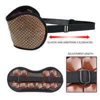 Vente en gros bon marché masseur pour les yeux portable bureau à domicile voyage compresse chaude et froide masque pour les yeux en jade naturel avec sangle réglable
