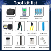 Compteur de puissance optique d'épissure FTTH Kit de réparation de sac à outils de couperet à fibres optiques VFL Fibra Optica Network Toolkit Set