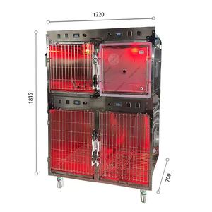 <span class=keywords><strong>Cage</strong></span> d'hospitalisation multi-niveaux à quatre positions pour animaux de compagnie, <span class=keywords><strong>cage</strong></span> d'observation pour chats, chiens et canins, en acier inoxydable 304 - Product Image 4