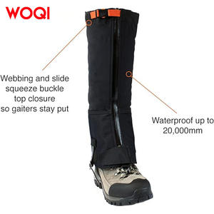 Cubrezapatos de senderismo Woqi, impermeables, con cierre de cremallera, protectores de piernas de tela Oxford para montañismo, equipo de protección para adultos - Product Image 5