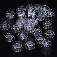 25 Grille Transparent DIY Machine À Coudre Canette Boîte De Rangement À La Main De Épingle À Cheveux Matériel Paquet Accessoire