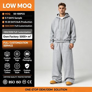 Pantalons de jogging pour hommes en coton French Terry personnalisés, avec cordon de serrage, style décontracté - Product Image 1