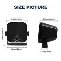 Marine Speaker 4 inci tahan air luar ruangan dengan antena Bluetooth Stereo Radio FM AM MP3 Player untuk perahu ATV UTV