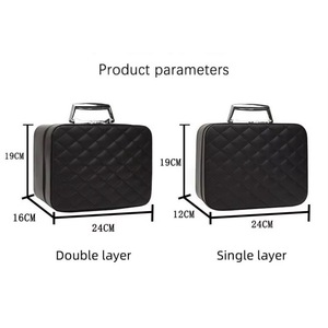 Sac cosmétique de gros en gros certifié BSCI, grande capacité, portable, étanche, pour voyage - Product Image 6