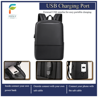 Sac à dos pour ordinateur portable grande capacité pour homme, en tissu imperméable, 15,6 pouces, sac de voyage, sac de bureau, prix d'usine
