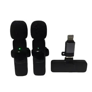 2.4Ghz professional mini mic wireless Micro sans fil long range collar lapel lavalier microphone for iphone Android phone