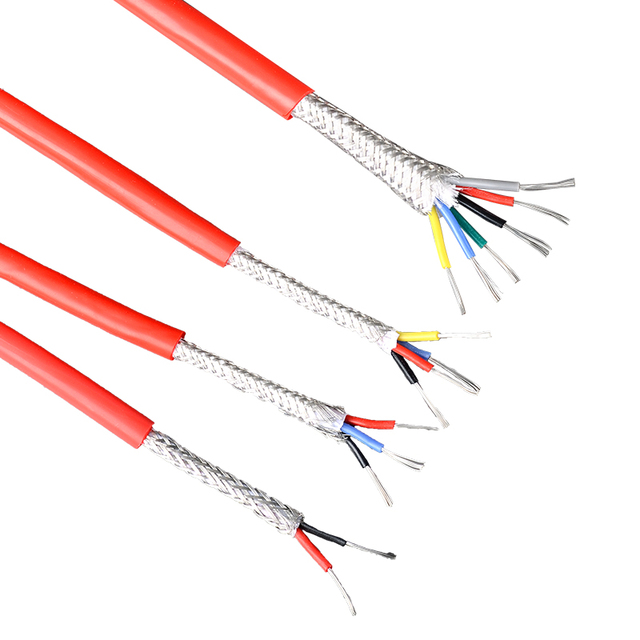 2 3 4 Core Shielded Silicone Cable Tinned Copper High Temperature Flexible Wire 12/18/20AWG Customizable Soft Electrical Wire