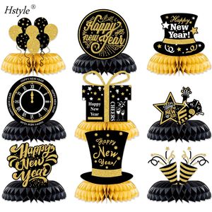 <span class=keywords><strong>Centre</strong></span> <span class=keywords><strong>de</strong></span> <span class=keywords><strong>table</strong></span> en nid d'abeille pour le Nouvel An 2026, décorations <span class=keywords><strong>de</strong></span> fête du Nouvel An, noir et or, décorations <span class=keywords><strong>de</strong></span> <span class=keywords><strong>table</strong></span> pour le Nouvel An, SD2028 - Product Image 2