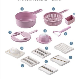 En promotion : Coupe-légumes manuel en acier inoxydable pour cuisine industrielle, outils pour fruits et légumes avec coupe-légumes en plastique - Product Image 2
