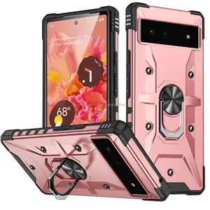 TPU vente en gros Sublimation dur classe avec support Invisible Anti-fissure meilleur étui de protection pour téléphone portable pour Google Pixel 6