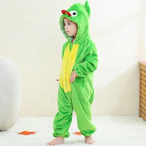 Michley Halloween Show bébé Costume <span class=keywords><strong>film</strong></span> Cosplay 2025 hiver automne mignon Style animaux 3D capuche fermeture éclair à manches longues body - Product Image 4