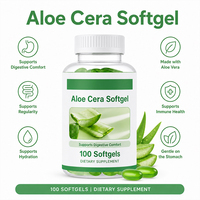 Gélules d'Aloe Vera pour le soutien digestif, nettoyage naturel de l'intestin, approvisionnement direct usine en gros