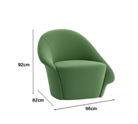 Fauteuil simple moderne italien, fauteuil de salon, chaise de salon