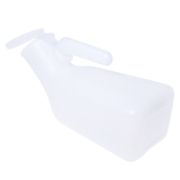 Bouteille d'urinoir unisexe de 1000ml jetable/réutilisable avec poignée Type de désinfection EOS pour les voyages, le camping et les hôpitaux.