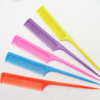 Peigne à queue de rat multicolore de qualité supérieure, résistant à la chaleur, à dents fines et pointues, outil de coiffure pour la séparation des mèches, pour salon, barbier et usage domestique