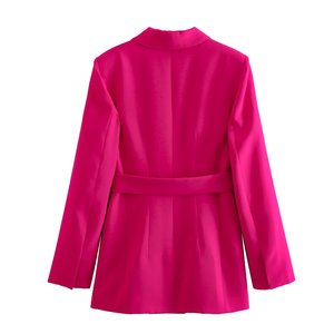 Blazer Ropa <span class=keywords><strong>de</strong></span> oficina Elegante Traje <span class=keywords><strong>de</strong></span> mujer Abrigo <span class=keywords><strong>de</strong></span> lujo Femme Womans <span class=keywords><strong>Suite</strong></span> Formal para damas Logotipo personalizado Casual Estándar Impreso - Product Image 2