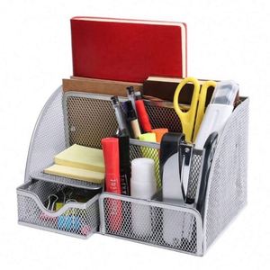 High Quality and <b>Cheap</b> Price Metal Mesh Versatile Pen Stand Holder Desk Organizer Metal Pen Holder - Product Image 4