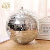 Glaskugel Spiegeloberfläche Reflektierende Discokugel Weihnachtskugel Bar-Fotografie-Requisiten Hochzeitstorten-Dekoration Ornamente