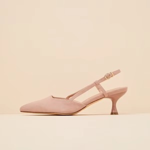 Summer Fashion Ladies Pointed <b>Toe</b> Kitten Heel Pumps Ankle Strap <b>Sandals</b> Rubber Outsole Elegant Slingback Wedding Shoes - Product Image 6
