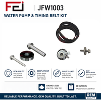 Kit de courroie de distribution compatible avec les pièces automobiles Nissan/Da-cia/Re-nault, accessoires moteur FEI, kit de courroie de distribution avec pompe à eau KP25578XS