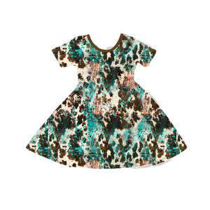 Vestidos de Verano para Niñas con Estampado Western, Cómodos, al por Mayor, Precio de Fábrica, Ropa para Hermanas, Boutique Infantil - Product Image 2