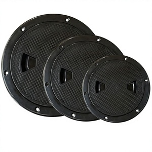 ABS Plastic Marine Round Non Inspection Hatch Deck Plate Detachable Cover 5 Inch Ship <b>Yacht</b> Boat Hardware Accessories ABS - Product Image 3