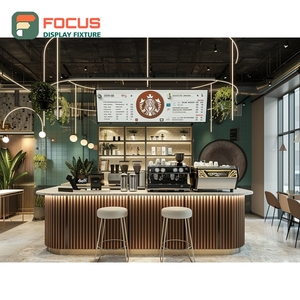 Vitrina Creativa para Café, Estante de Vidrio en Esquina, Mueble de Madera de Roble Blanco para Productos de Panadería - Product Image 6