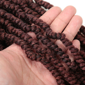 Bomb <strong>Twist</strong> Crochet Hair 14inch 24stands/Pack Spring Braiding Hair Passion <strong>Twist</strong> Mini <strong>Twist</strong> Hair - Product Image 4