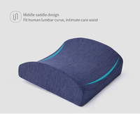 Oreiller de soutien lombaire pour chaise de bureau et siège de voiture en mousse à mémoire de forme parfaitement équilibrée Coussin polyvalent pour le bas du dos