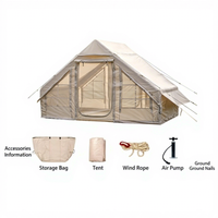 Tente Gonflable Automatique en Tissu Oxford Imperméable pour Camping en Plein Air et Activités Familiales – Montage Rapide – Offre Spéciale