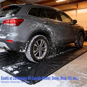 Tapis <span class=keywords><strong>de</strong></span> sol <span class=keywords><strong>de</strong></span> garage 8'6''x22' robuste, épaisseur 1,2 pouce, avec colonne en éponge hautement élastique et une raclette - Product Image 5
