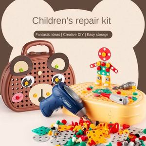 Children Electric Drill Toolbox Driller Games <b>Tool</b> <b>Toy</b> for Boys 4 6 Years Old Montessori Screw Puzzle Kid Pretend Play <b>Toys</b> Gift - Product Image 3