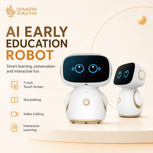 Robot de Educación Temprana con IA, Pantalla Táctil de 7 Pulgadas, ChatGPT, Videollamadas, Karaoke, Cuentos, Google Play, 4000 mAh, Plástico, Unisex - Product Image 1