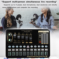 Carte Son USB & Mixeur pour PC avec Kit Microphone BM800, Karaoké, Diffusion en Direct, Podcast – Solution Tout-en-Un Micro et Carte Son