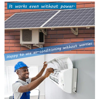 AC Split Solar Olyair DC48V DC Direct Drive 9000-36000 Btu Sistem VRV Kontrol WiFi via Aplikasi untuk RV Hotel Mobil Baru R290
