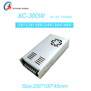 24V/12.5A/300W AC/DC DC-DC chuyển mạch cung cấp điện hiệu quả 87% 90v-264vac đầu vào điều khiển công nghiệp LED chiếu sáng tự động hóa - Product Image 2