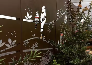Écran décoratif en acier corten découpé au laser pour extérieur, résistant aux intempéries, imperméable, facile à installer, utilisation intérieure/extérieure - Product Image 6