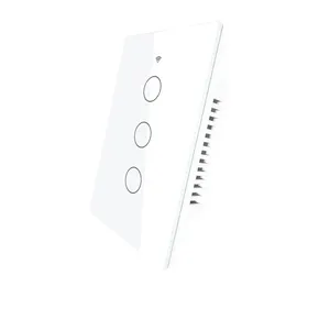 Tuya Wifi Slimme Lichtschakelaar Geen Neutrale Draad Nodig Oem Aangepaste Wifi Rf 433 1/2/3 Gang Interruptor Wifi