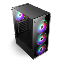 Factory OEM Mid Tower ATX Gaming PC Case Steel Chassis Support 305mm GPU 6 Fans Wholesale Desktop Computer PC Case