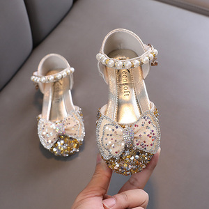 Chaussures plates en cuir décontractées pour filles avec semelle souple, chaussures de style princesse pour enfants - Product Image 2