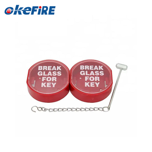 Okefire <strong>Fire</strong> Alarm <strong>Key</strong> Box Break Glass for <strong>Key</strong> with Hammer - Product Image 2